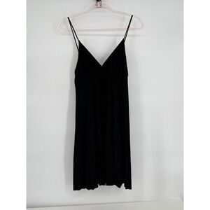 Soprano Black Sleeveless V Neck Dress Casual Summer Party Women's XL